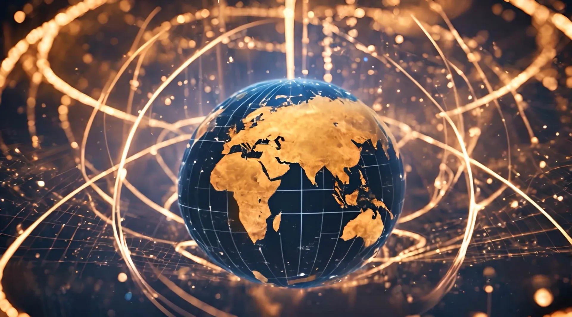 Digital World Mapping and Connectivity Visuals Animation